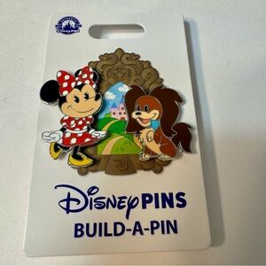 NWT. Disney "Build-a-Pin" set featuring Minnie Mouse and her dog Fifi